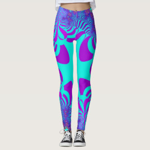 Kustblauw kruis leggings