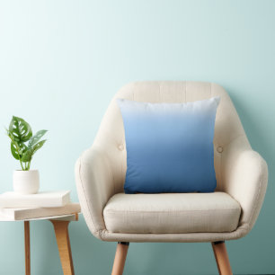 Kustblauw ombre kussen