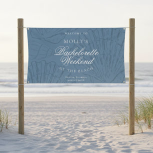 Kustblauw vrijgezellenfeest Welkom Spandoek