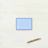 Kustblauwe en witte zeester gepersonaliseerd post-it® notes (Op bureau)
