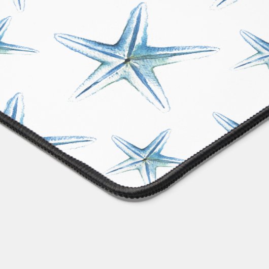 Kustblauwe en witte zeester Leuk Bureaumat (Hoek)