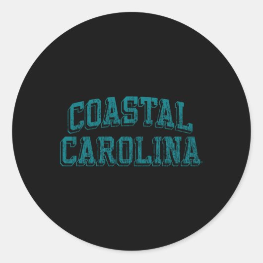 Kustboog van Carolina Chanticleers Ronde Sticker (Voorkant)