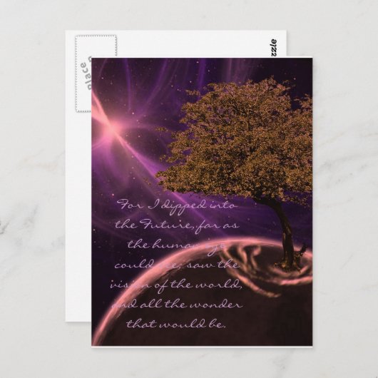 Kustboom van het leven briefkaart (Voorkant / Achterkant)