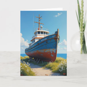Kustboot Vaderdagkaart Kaart