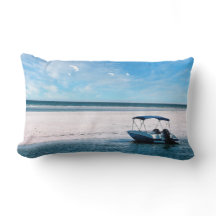 Kustboot wandkunst Minimalistische oceaanblauw