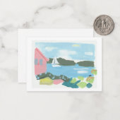 Kustbriefkaarten Notitiekaartje (Voorkant / Achterkant in situ)