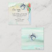 Kustbruiloft Maryland Crab Informatiekaartje (Voorkant / Achterkant)