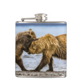 Kustbruine beren heupfles (Voorkant)