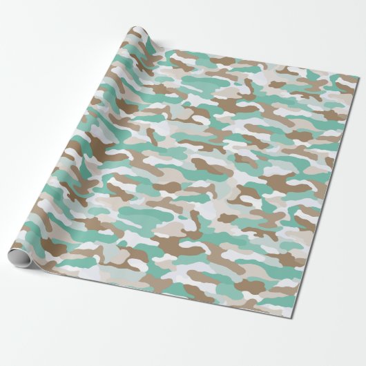 kustcamouflage cadeaupapier (Uitgerold)