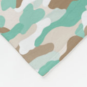 kustcamouflage fleece deken (Hoek)