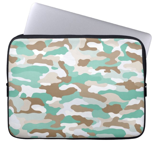 kustcamouflage laptop sleeve (Voorkant)