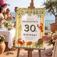 Kustcharme 30e verjaardagsviering bord