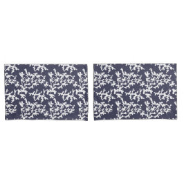 Kustchic Hamptons Blauw en Wit Koraalrif Kussensloop