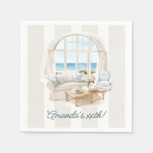Kustchic Oud Geld Strandhuis Zomerfeest Servet