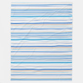 Kustcomfort: Strandstrepen Gooi Deken (Voorkant)