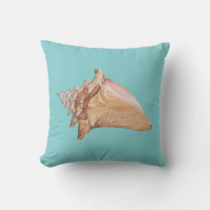 KustConch Motif Aqua Sierkussen