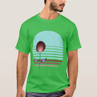 Kustdecor Geïnspireerde Retro Bauhaus Botanicals 3 T-shirt