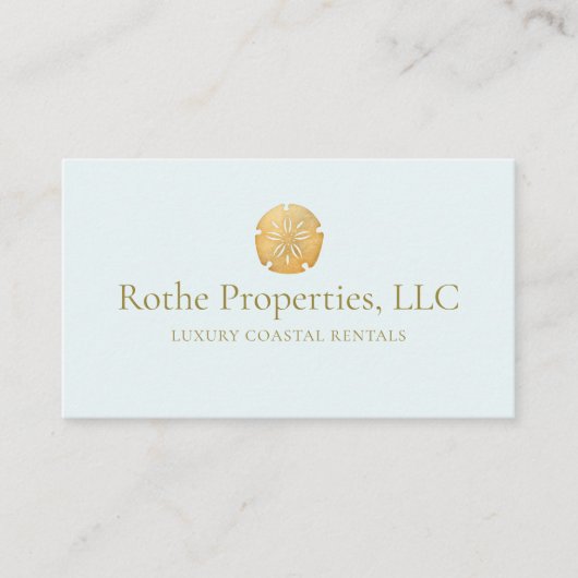 Kustdollars voor onroerend goed visitekaartje (Voorkant)