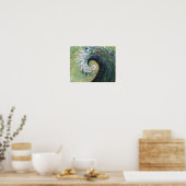 Kustdoorbaaien met fijne kunst poster (Keuken)