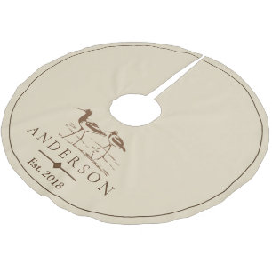 Kustdoornhaai Zandpipervogels   Gepersonaliseerd Kerstboom Rok