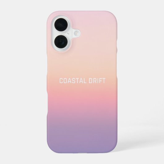 Kustdrift - Pastel Sunset Gradient iPhone 16 Hoesje (Achterkant)