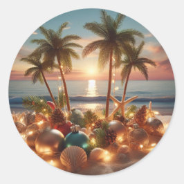 Kustelegantie: Christmas Beach Sticker