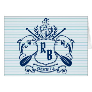 Kustemblam Dolphins Anchor Oar Shield Nauzale