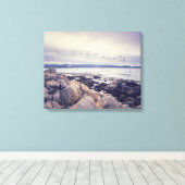 kusterochtend canvas afdruk (Insitu (Houten vloer))