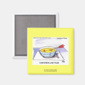 Kusters Laatste Flan Funny Cartoon Novelty Magnet Magneet (Voorkant / Achterkant)