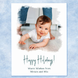 Kustfeestdag Foto Briefkaart Witte Waterverf