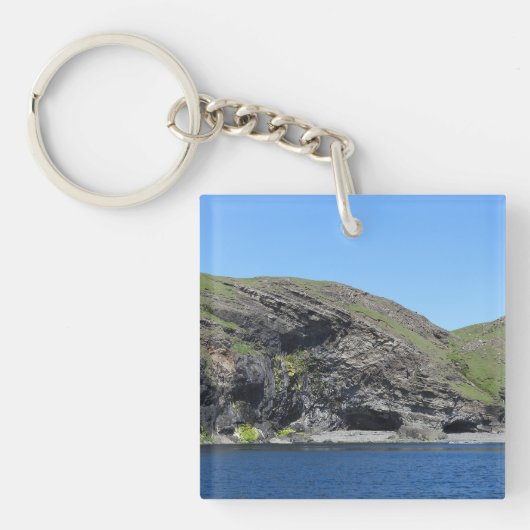 Kustformatie van de Drakenkoprots op het Isle of S Sleutelhanger (Voorkant)