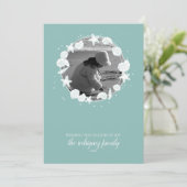 Kustfoto van Shell met kerstmis Kaart (Staand voorkant)