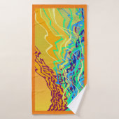 Kustfrequenties 2a Kunsthanddoek Badhanddoek (Badhanddoek)