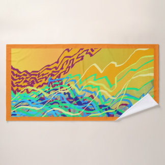 Kustfrequenties 2a Kunsthanddoek Badhanddoek