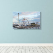 Kustfuntown Pier Canvas Afdruk (Insitu (Houten vloer))