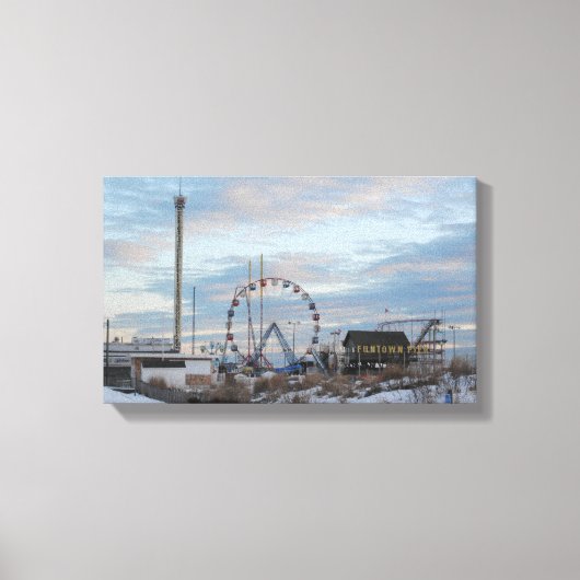 Kustfuntown Pier Canvas Afdruk (Voorkant)