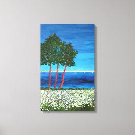 Kustgebied Bretagne Canvas Afdruk