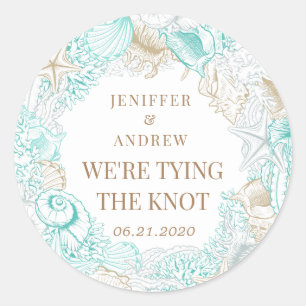 kustgebied met uitzondering van de datum van het m ronde sticker