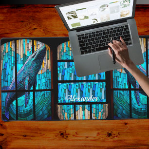 Kustgebied Tropische Blauwe Grijze Walvis Desk Mat