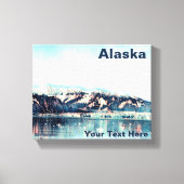 Kustglacier Canvas Afdruk (Voorkant)