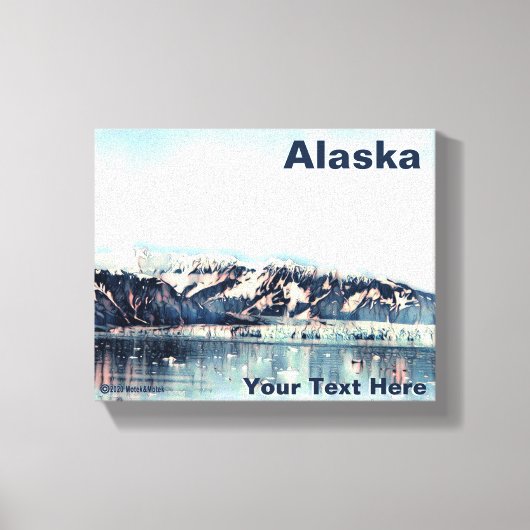 Kustglacier Canvas Afdruk (Voorkant)