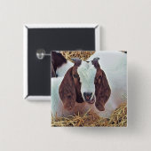 KUSTGOAT VIERKANTE BUTTON 5,1 CM (Voorkant /achterkant)