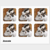 KUSTGOAT VIERKANTE STICKER (Vel)