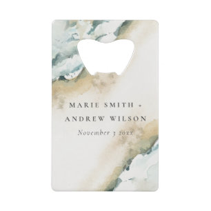 Kustgolf Zee Zandband Nautical Weddenschap Kredietkaart Flessenopener