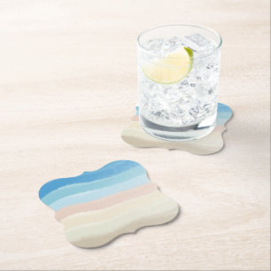 Kustgolven van Shoreline Kartonnen Onderzetters