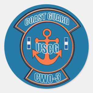 KustGuard CWO-3 Anchor Emblem Ronde Sticker