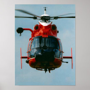 KustGuard HH-65 Dolphin Helikopter Poster