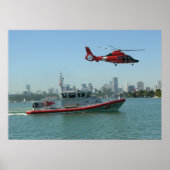 KustGuard MH-65 Dolphin Helikopter Poster (Voorkant)