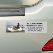 KustGuardbudgetverlagingen Bumpersticker (Op auto)