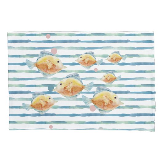 KUSTHELDERE WATERVERF TROPISCHE VIS, STRAND KUSSENSLOOP (Voorkant)